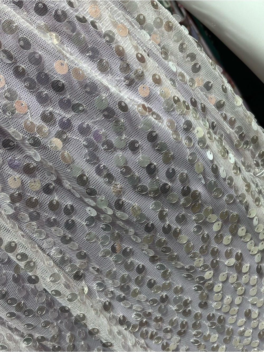 Fashion Nova Lavender Sequin V-Neck Prom Gown - Picture 7 of 8
